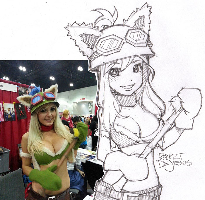 Illustrator Turns Strangers Into Anime Characters