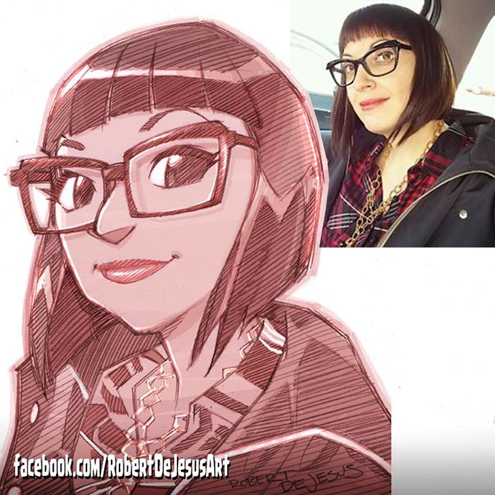 Illustrator Turns Strangers Into Anime Characters