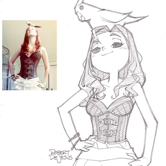 Illustrator Turns Strangers Into Anime Characters