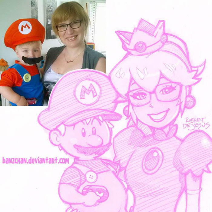 Illustrator Turns Strangers Into Anime Characters