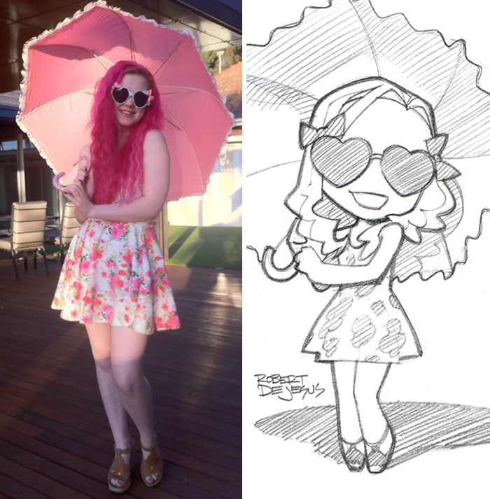 Illustrator Turns Strangers Into Anime Characters