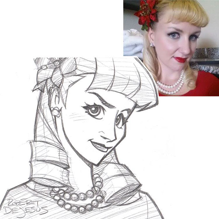 Illustrator Turns Strangers Into Anime Characters