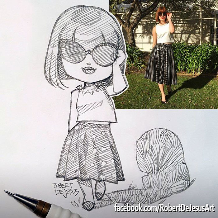 Illustrator Turns Strangers Into Anime Characters