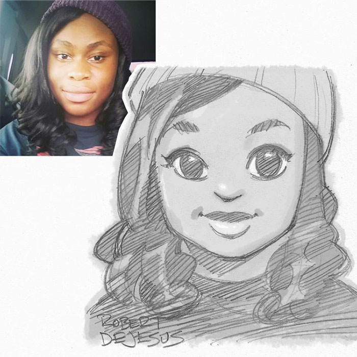 Illustrator Turns Strangers Into Anime Characters