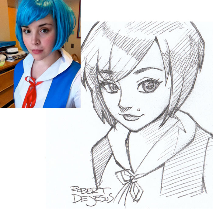 Illustrator Turns Strangers Into Anime Characters
