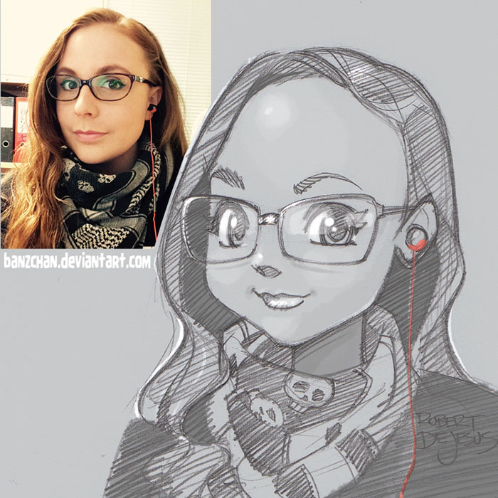 Illustrator Turns Strangers Into Anime Characters
