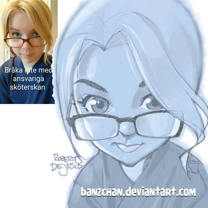 Illustrator Turns Strangers Into Anime Characters