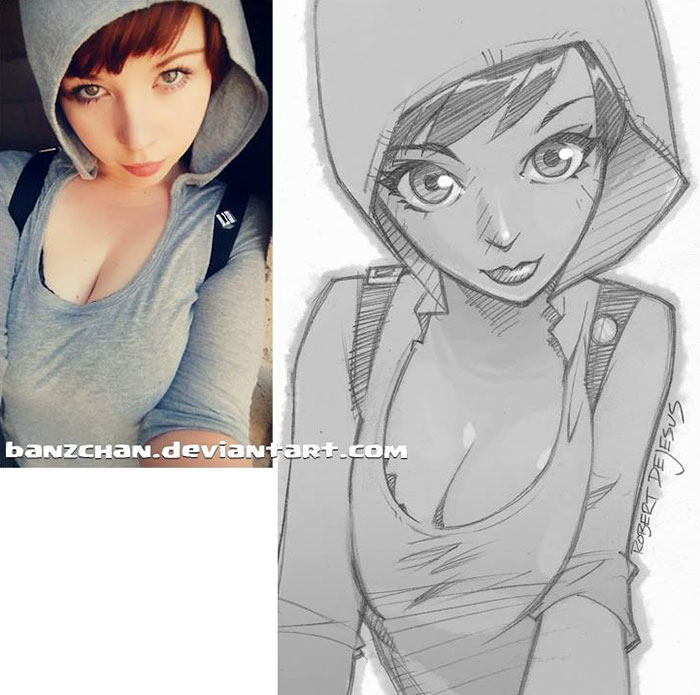 Illustrator Turns Strangers Into Anime Characters
