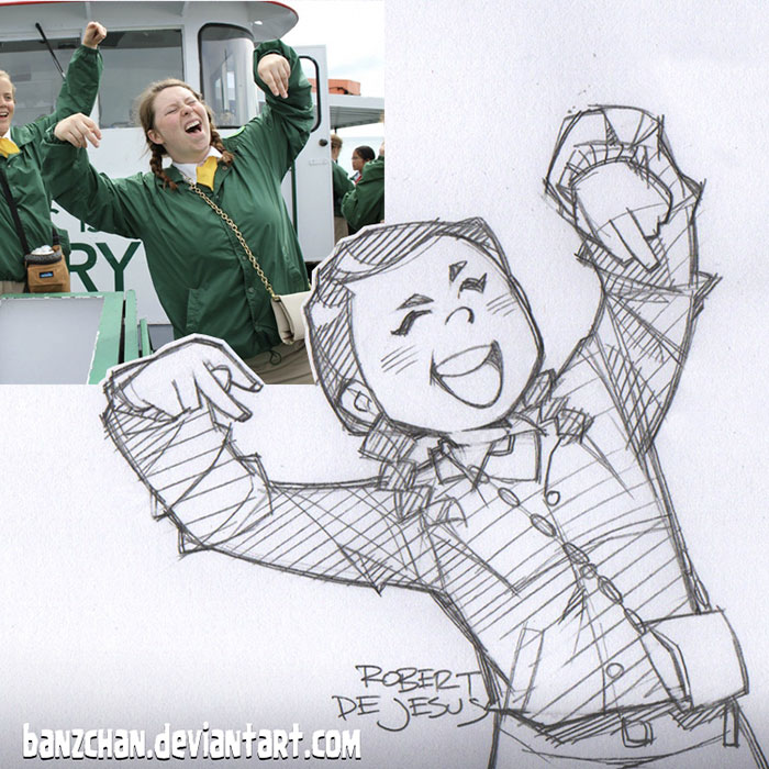 Illustrator Turns Strangers Into Anime Characters