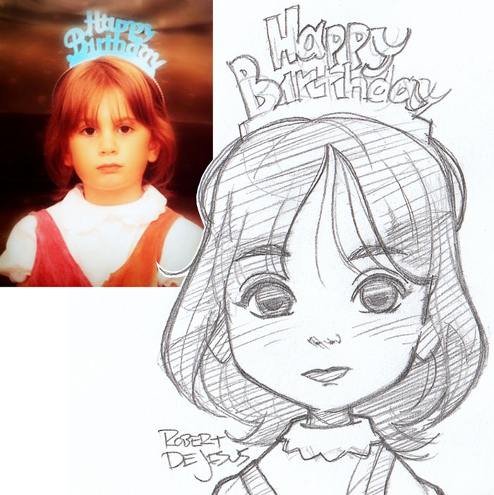 Illustrator Turns Strangers Into Anime Characters