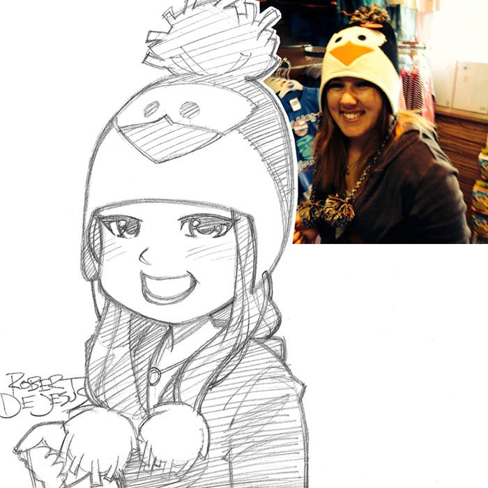 Illustrator Turns Strangers Into Anime Characters