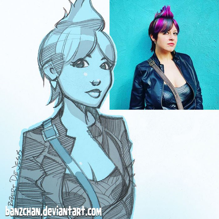 Illustrator Turns Strangers Into Anime Characters