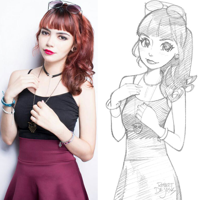 Illustrator Turns Strangers Into Anime Characters