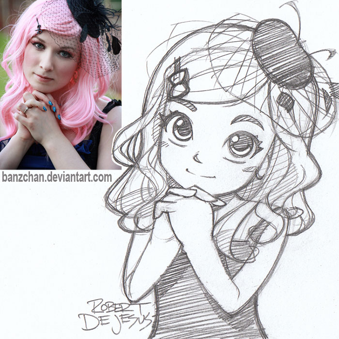 Illustrator Turns Strangers Into Anime Characters