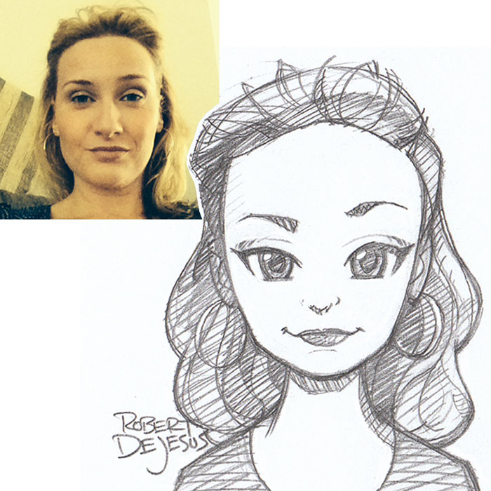 Illustrator Turns Strangers Into Anime Characters