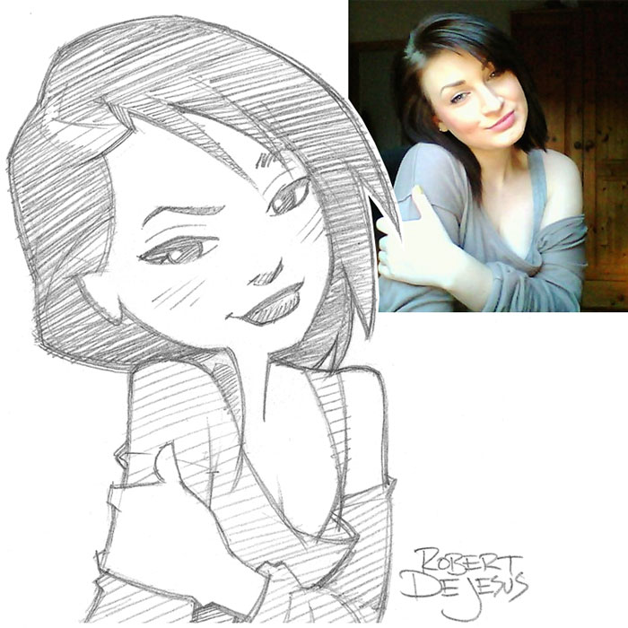 Illustrator Turns Strangers Into Anime Characters