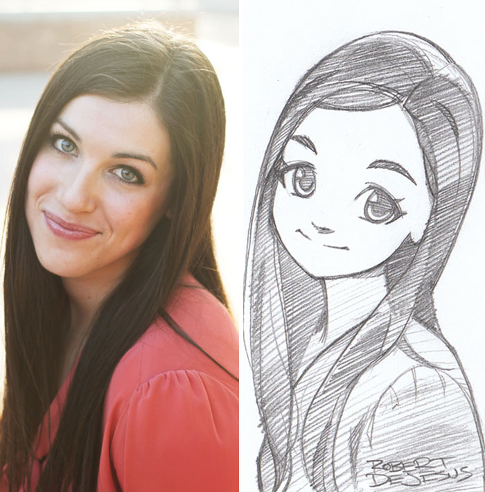 Illustrator Turns Strangers Into Anime Characters