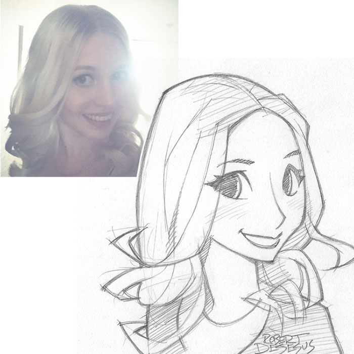 Illustrator Turns Strangers Into Anime Characters