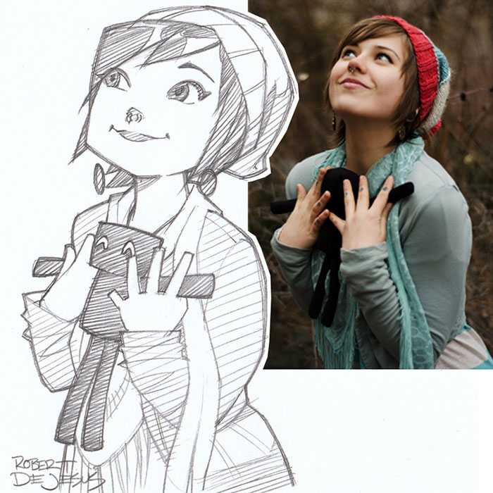 Illustrator Turns Strangers Into Anime Characters