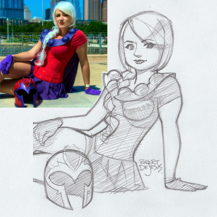 Illustrator Turns Strangers Into Anime Characters