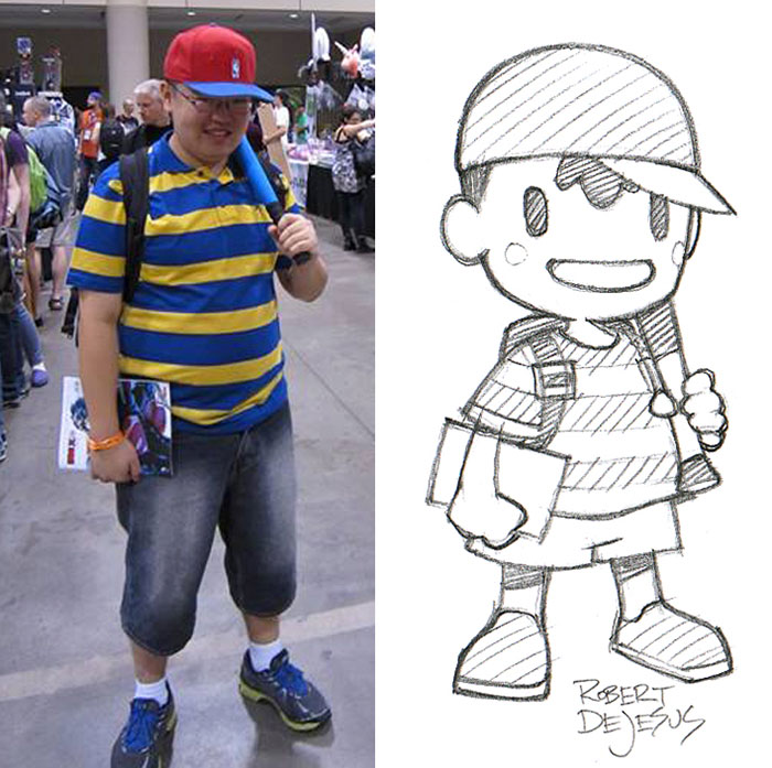Illustrator Turns Strangers Into Anime Characters