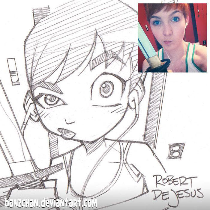 Illustrator Turns Strangers Into Anime Characters