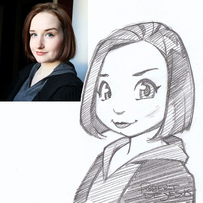 Illustrator Turns Strangers Into Anime Characters