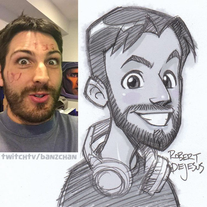 Illustrator Turns Strangers Into Anime Characters