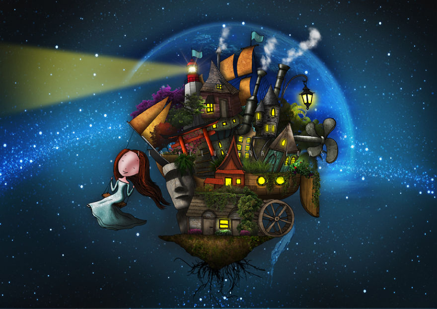 After My Travels, I’ve Spent The Last Two Years Making Illustrations About The Big Adventures Of A Little Girl After My Travels, I’ve Spent The Last Two Years Making Illustrations About The Big Adventures Of A Little Girl