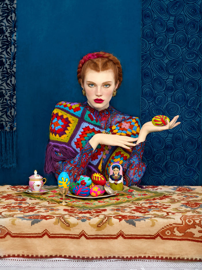 Colorful Portraits Celebrate The Unique Beauty Of Slavic Folklore By Combining Traditionalism With High-Fashion