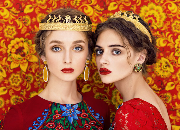Colorful Portraits Celebrate The Unique Beauty Of Slavic Folklore By Combining Traditionalism With High-Fashion