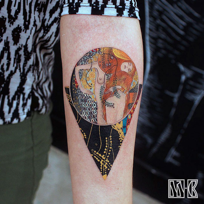 29 Gustav Klimt Tattoos To Show Your Artistic Side 29 Gustav Klimt Tattoos To Show Your Artistic Side