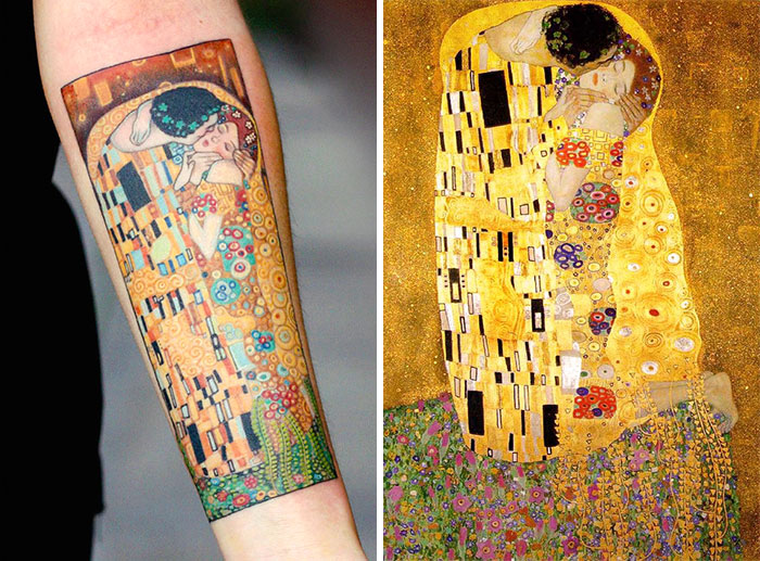 29 Gustav Klimt Tattoos To Show Your Artistic Side 29 Gustav Klimt Tattoos To Show Your Artistic Side