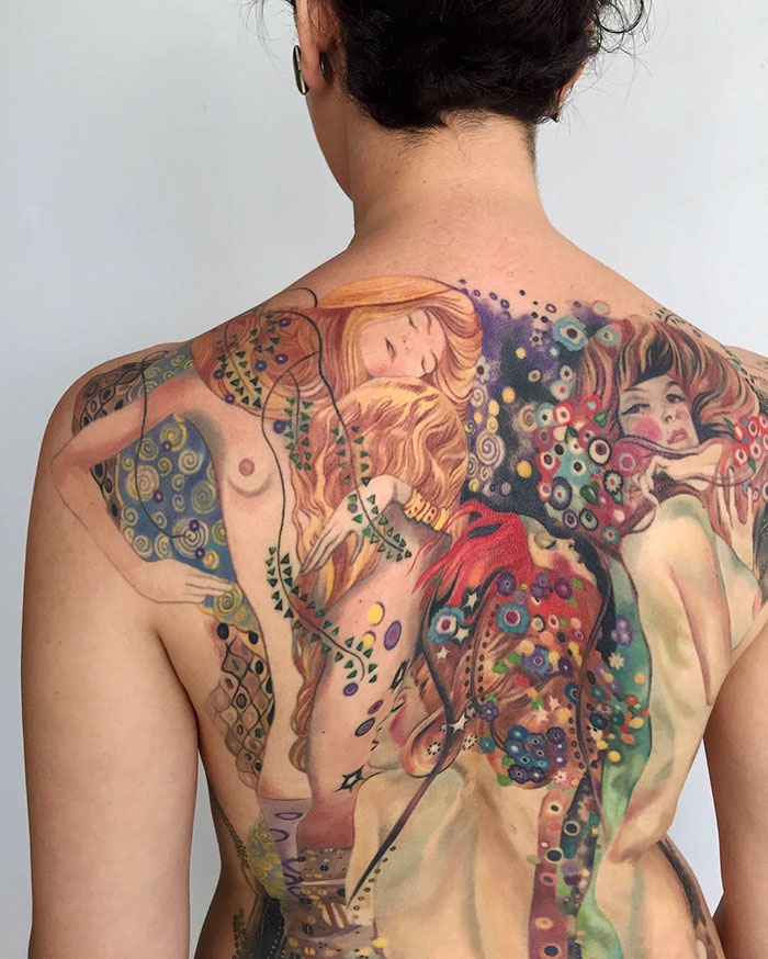 29 Gustav Klimt Tattoos To Show Your Artistic Side 29 Gustav Klimt Tattoos To Show Your Artistic Side
