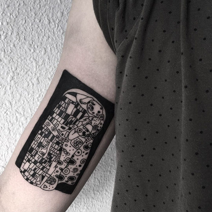 29 Gustav Klimt Tattoos To Show Your Artistic Side 29 Gustav Klimt Tattoos To Show Your Artistic Side