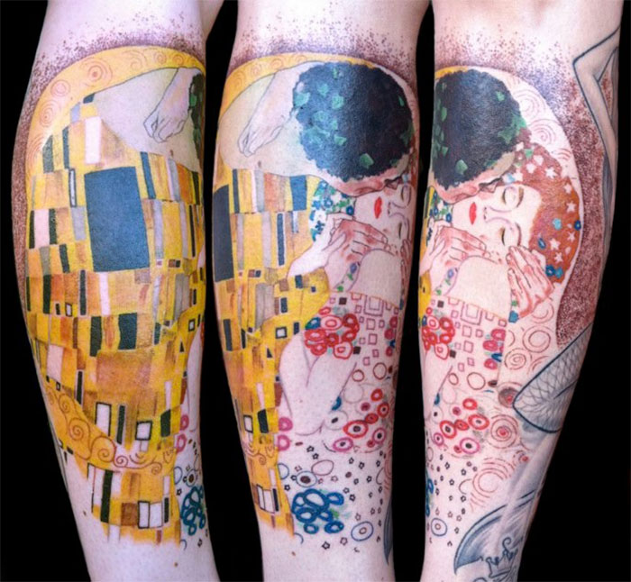 29 Gustav Klimt Tattoos To Show Your Artistic Side 29 Gustav Klimt Tattoos To Show Your Artistic Side