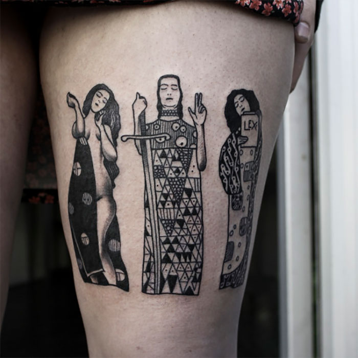 29 Gustav Klimt Tattoos To Show Your Artistic Side 29 Gustav Klimt Tattoos To Show Your Artistic Side