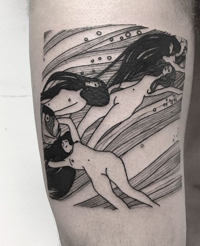 29 Gustav Klimt Tattoos To Show Your Artistic Side 29 Gustav Klimt Tattoos To Show Your Artistic Side
