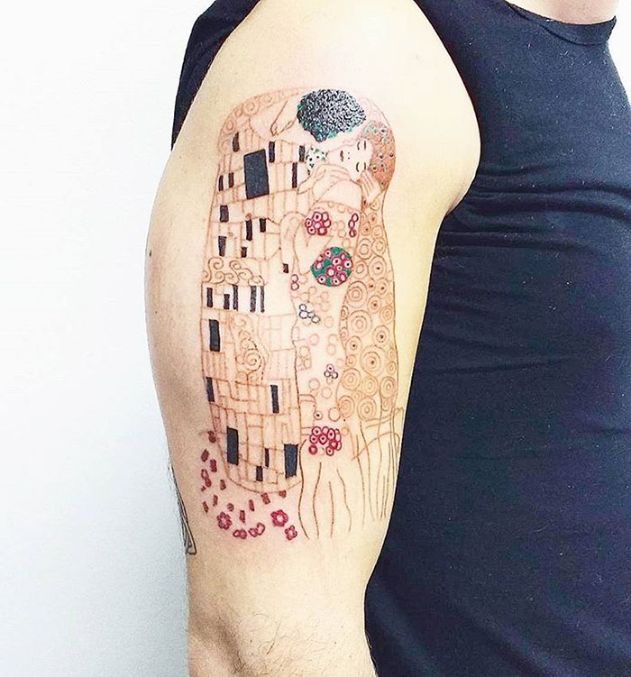 29 Gustav Klimt Tattoos To Show Your Artistic Side 29 Gustav Klimt Tattoos To Show Your Artistic Side
