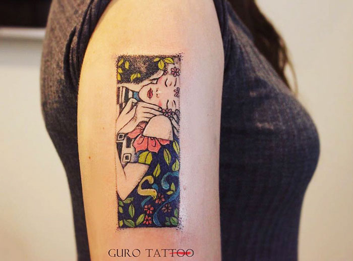 29 Gustav Klimt Tattoos To Show Your Artistic Side 29 Gustav Klimt Tattoos To Show Your Artistic Side