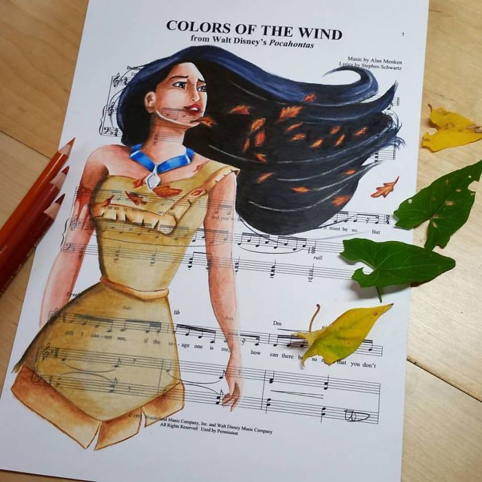 I Draw Scenes From Famous Animated Movies On Music Sheets Of Their Theme Songs I Draw Scenes From Famous Animated Movies On Music Sheets Of Their Theme Songs