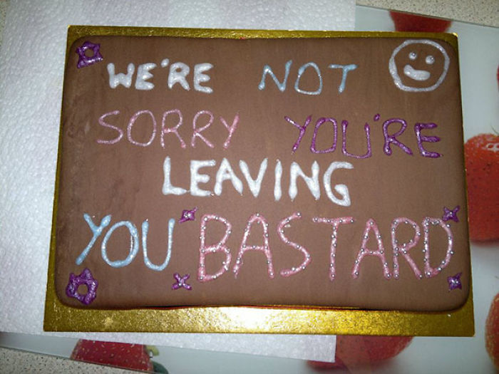 50 Hilarious Farewell Cakes That Employees Got On Their Last Day At The Office 50 Hilarious Farewell Cakes That Employees Got On Their Last Day At The Office