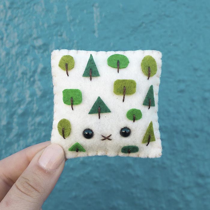 Artist Felts 100 Cute Faces For 100 Straight Days Artist Felts 100 Cute Faces For 100 Straight Days