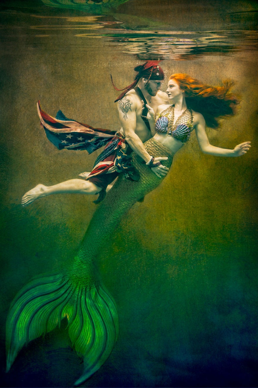 I Shoot Dramatic Underwater Portraits That Are Reflective Of Overcoming Troubles In My Life