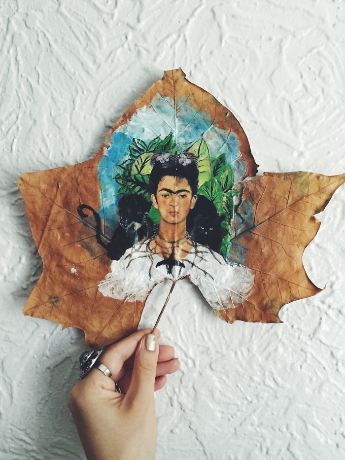I Paint On Fallen Autumn Leaves I Paint On Fallen Autumn Leaves