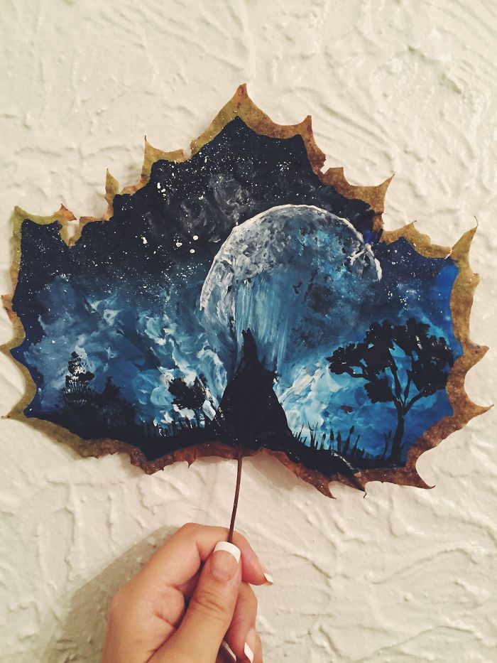 I Paint On Fallen Autumn Leaves I Paint On Fallen Autumn Leaves