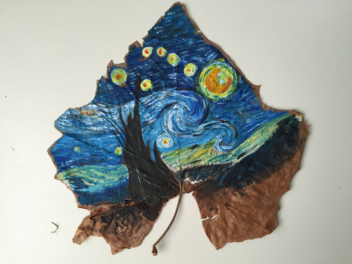 I Paint On Fallen Autumn Leaves I Paint On Fallen Autumn Leaves