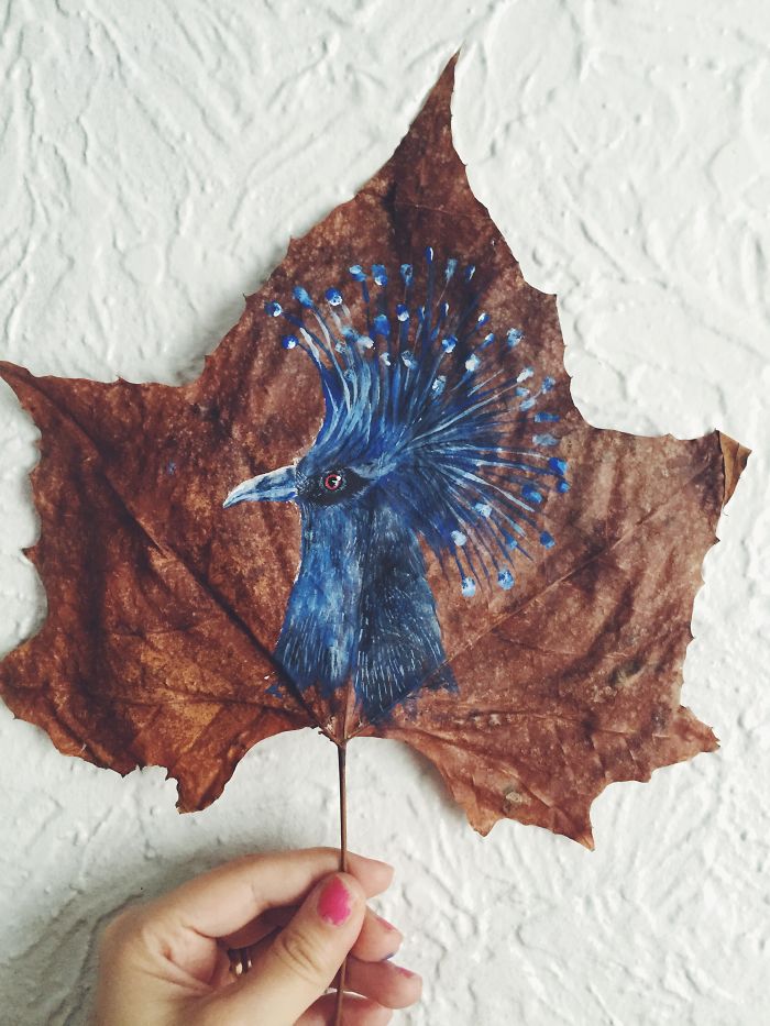 I Paint On Fallen Autumn Leaves I Paint On Fallen Autumn Leaves