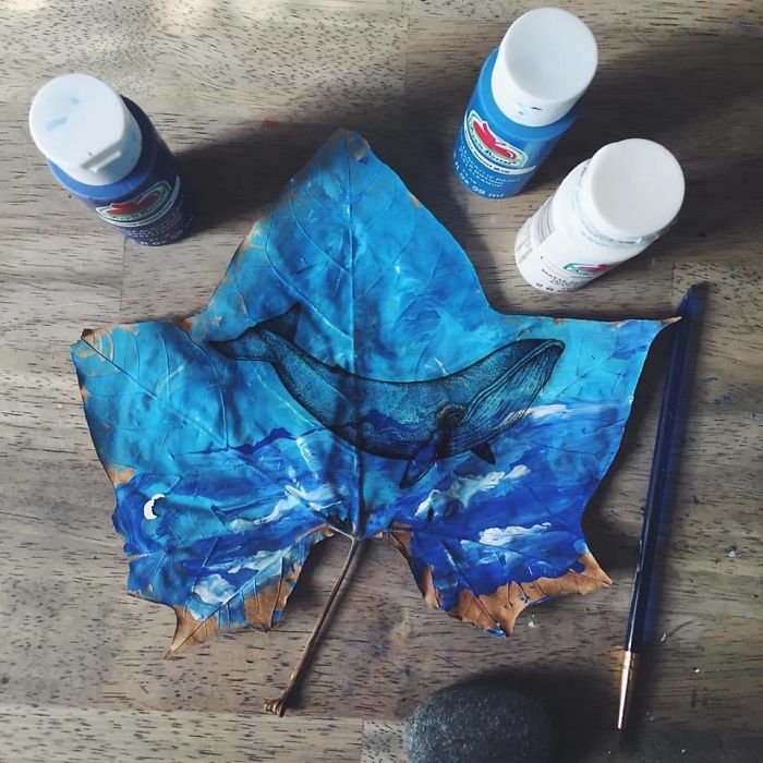 I Paint On Fallen Autumn Leaves I Paint On Fallen Autumn Leaves