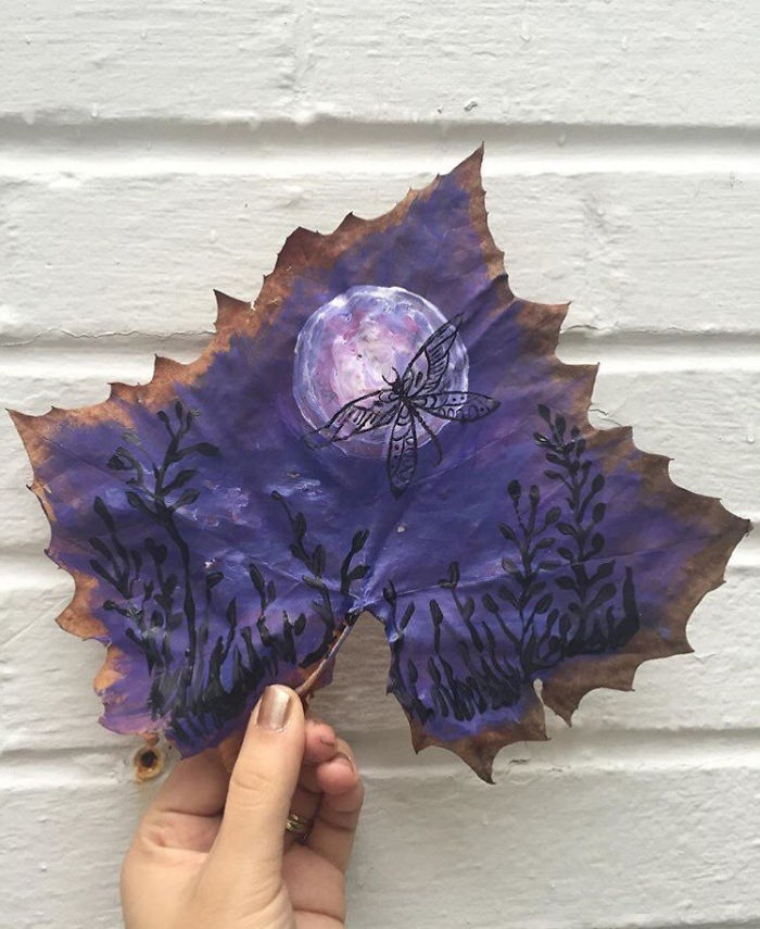 I Paint On Fallen Autumn Leaves I Paint On Fallen Autumn Leaves